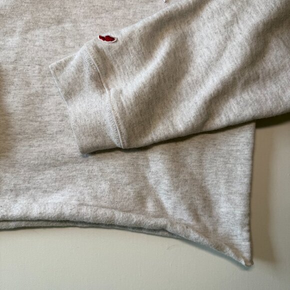 League Auburn Tigers Women's Cropped Hoodie Size L Heathered Light Gray, License - Picture 7 of 10